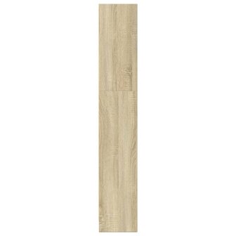 Boekenkast 80x24x143 cm bewerkt hout sonoma eikenkleurig 5