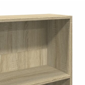 Boekenkast 80x24x143 cm bewerkt hout sonoma eikenkleurig 7