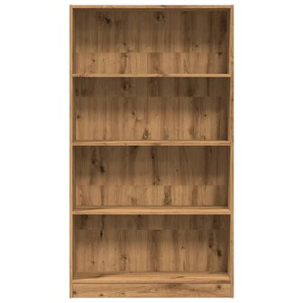 Boekenkast 80x24x143 cm bewerkt hout artisanaal eikenkleurig 4