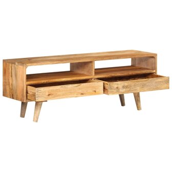 Tv-meubel 140x30x41 cm massief mangohout 2