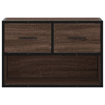 Tv-meubel 60x31x39,5 cm bewerkt hout metaal bruin eikenkleurig 4