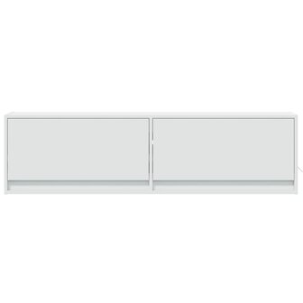 Tv-wandmeubel met LED-verlichting 140x31x38 cm wit 6