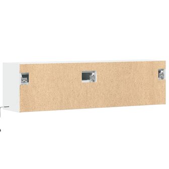 Tv-wandmeubel met LED-verlichting 140x31x38 cm wit 8