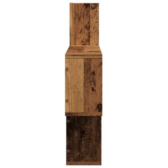 Wandschap 100x15x70 cm bewerkt hout oud houtkleurig 5