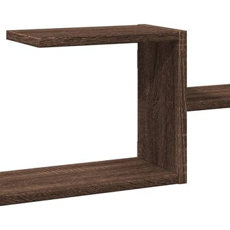 Wandschap 104x15x49 cm bewerkt hout bruin eikenkleurig 8