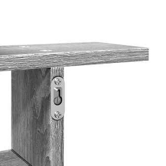 Wandschappen 2 st 38x12x38 cm bewerkt hout grijs sonoma eiken 9