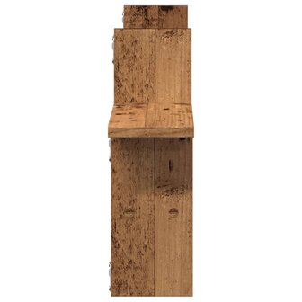 Wandschappen 2 st 38x12x38 cm bewerkt hout oud houtkleurig 5