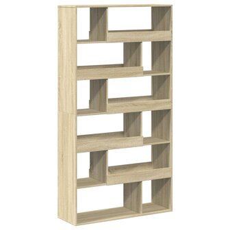 Boekenkast 100x33x187,5 cm bewerkt hout sonoma eikenkleurig 2