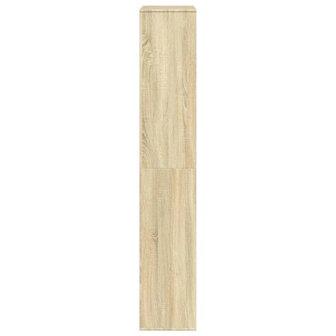 Boekenkast 100x33x187,5 cm bewerkt hout sonoma eikenkleurig 5