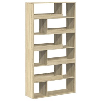 Boekenkast 100x33x187,5 cm bewerkt hout sonoma eikenkleurig 6