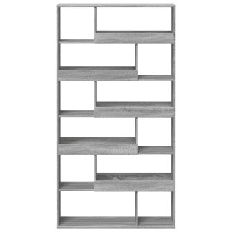 Boekenkast 100x33x187,5 cm bewerkt hout grijs sonoma eikenkleur 4