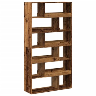 Boekenkast 100x33x187,5 cm bewerkt hout oud houtkleurig 2