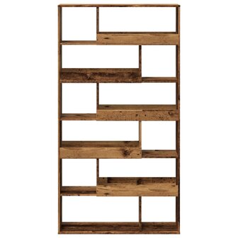 Boekenkast 100x33x187,5 cm bewerkt hout oud houtkleurig 4