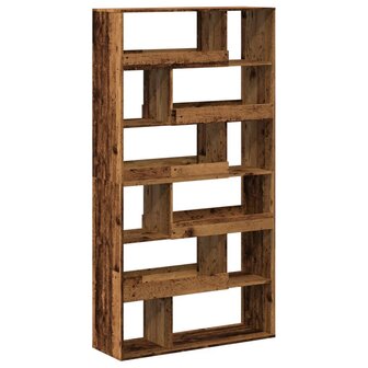 Boekenkast 100x33x187,5 cm bewerkt hout oud houtkleurig 6