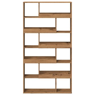 Boekenkast 100x33x187,5 cm bewerkt hout artisanaal eikenkleurig 4