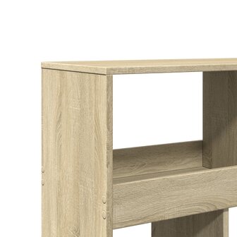 Boekenkast 100x33x125,5 cm bewerkt hout sonoma eikenkleurig 7