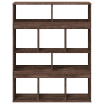 Boekenkast 100x33x125,5 cm bewerkt hout bruin eikenkleurig 4