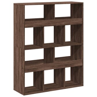 Boekenkast 100x33x125,5 cm bewerkt hout bruin eikenkleurig 6