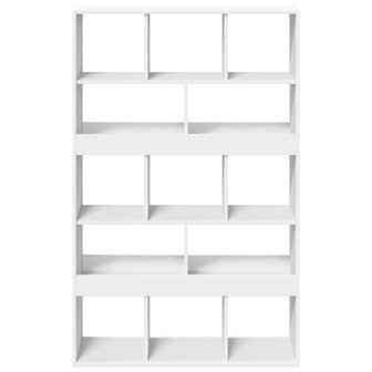 Boekenkast 100x33x156,5 cm bewerkt hout wit 4