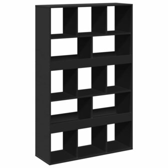 Boekenkast 100x33x156,5 cm bewerkt hout zwart 6