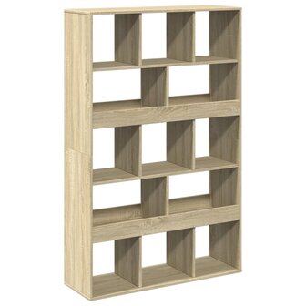 Boekenkast 100x33x156,5 cm bewerkt hout sonoma eikenkleurig 2