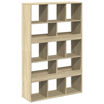 Boekenkast 100x33x156,5 cm bewerkt hout sonoma eikenkleurig 6