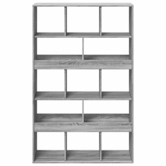 Boekenkast 100x33x156,5 cm bewerkt hout grijs sonoma eikenkleur 4