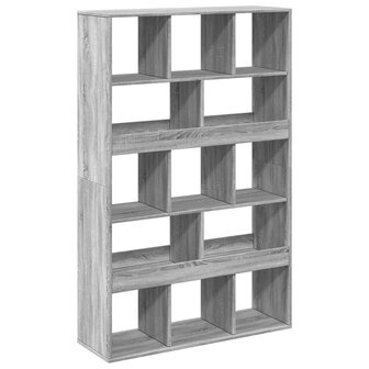 Boekenkast 100x33x156,5 cm bewerkt hout grijs sonoma eikenkleur 6