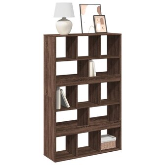 Boekenkast 100x33x156,5 cm bewerkt hout bruin eikenkleurig 1