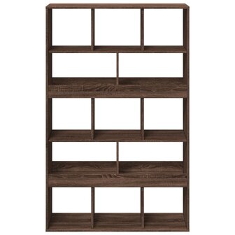 Boekenkast 100x33x156,5 cm bewerkt hout bruin eikenkleurig 4