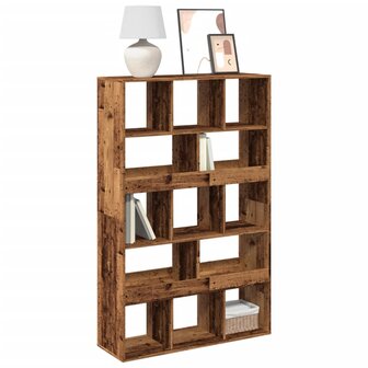 Boekenkast 100x33x156,5 cm bewerkt hout oud houtkleurig 1