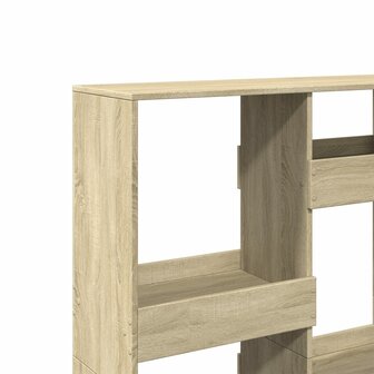 Boekenkast 100x33x135 cm bewerkt hout sonoma eikenkleurig 7