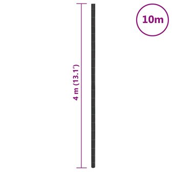 Worteldoek 4x10 m polypropeen zwart 8