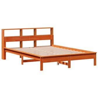 Bed met matras massief grenenhout wasbruin 140x190 cm 3