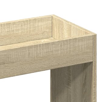 Hoge kast 92x33x100 cm bewerkt hout sonoma eikenkleurig 9