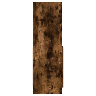 Hoge kast 92x33x100 cm bewerkt hout gerookt eikenkleurig 6