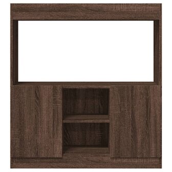 Hoge kast 92x33x100 cm bewerkt hout bruin eikenkleurig 5