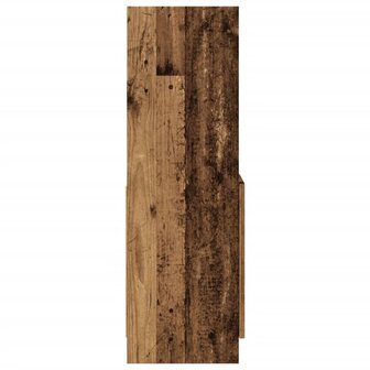 Hoge kast 92x33x100 cm bewerkt hout oud houtkleurig 6