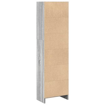 Boekenkast 40x24x143 cm bewerkt hout grijs sonoma eikenkleurig 6