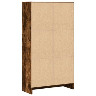 Boekenkast 60x24x109 cm bewerkt hout gerookt eikenkleurig 6