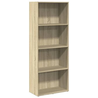 Boekenkast 60x30x152 cm bewerkt hout sonoma eikenkleurig 2