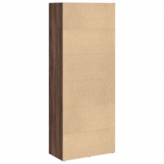 Boekenkast 60x30x152 cm bewerkt hout bruin eikenkleurig 6