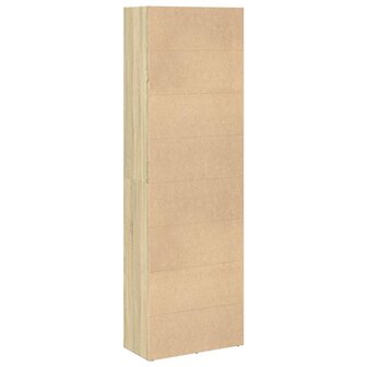 Boekenkast 60x30x189 cm bewerkt hout sonoma eikenkleurig 6