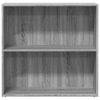 Boekenkast 80x30x77 cm bewerkt hout grijs sonoma eikenkleurig 4