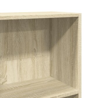 Boekenkast 80x30x152 cm bewerkt hout sonoma eikenkleurig 7