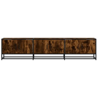 Tv-meubel 180x35x41 cm bewerkt hout gerookt eikenkleurig 4