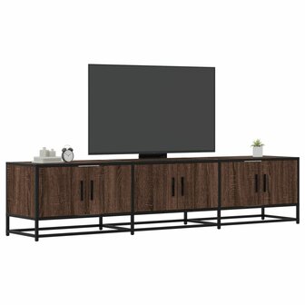 Tv-meubel 180x35x41 cm bewerkt hout bruin eikenkleurig 1