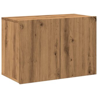 Tv-meubel wandgemonteerd 60x30x41 cm artisanaal eikenkleurig 2