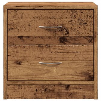 Nachtkastjes 2 st 40x30x40 cm bewerkt hout oud houtkleurig 4