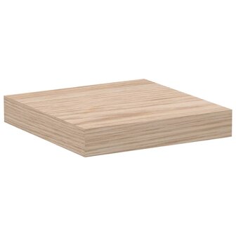 Wandschap 23x23,5x4 cm bewerkt hout 2